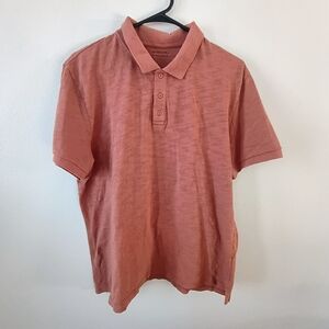 Vince Mens Cotton Polo Shirt Short Sleeve Luxury Casual Tee Large USA Made